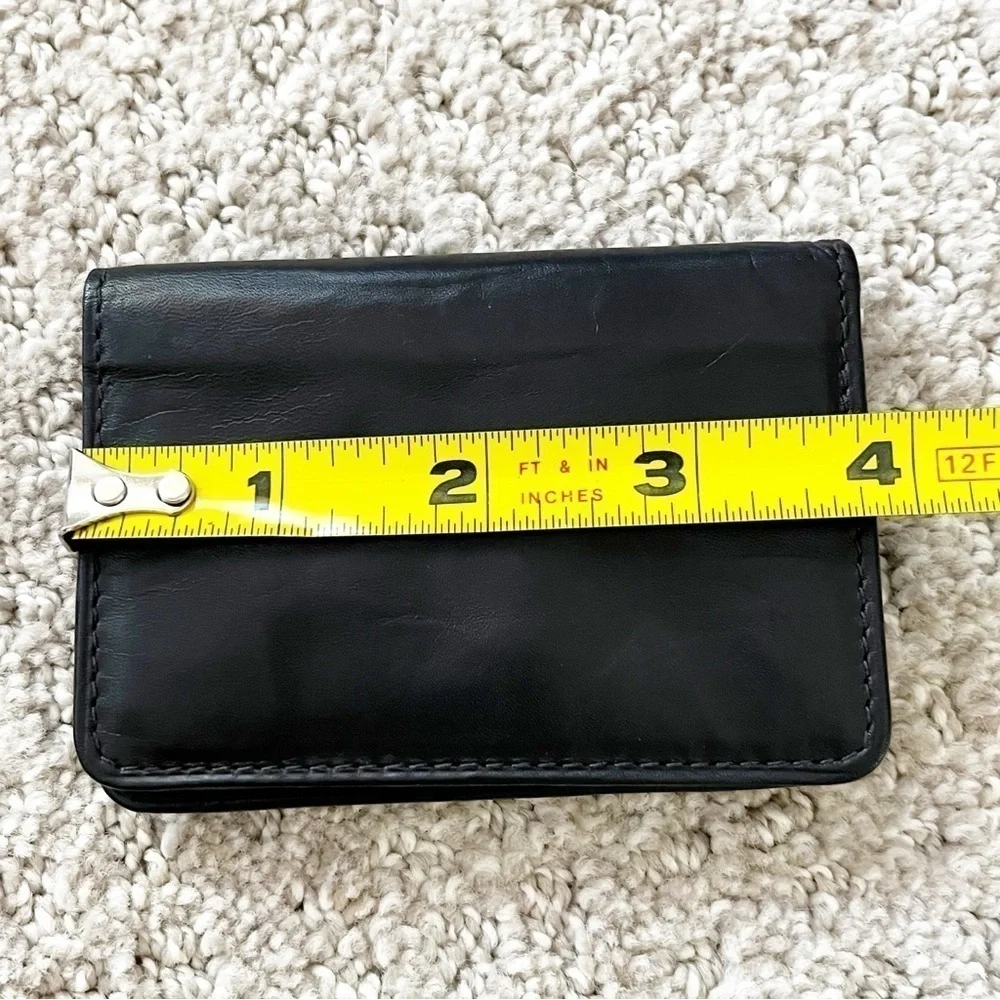 Mens Black Leather Bifold Wallet ID Holder Cards Bill Money Organizer Everyday